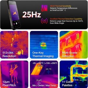 AGM G3 Pro Flagship Rugged Phone, 512×384 25fps Thermal Camera, 24GB+512GB