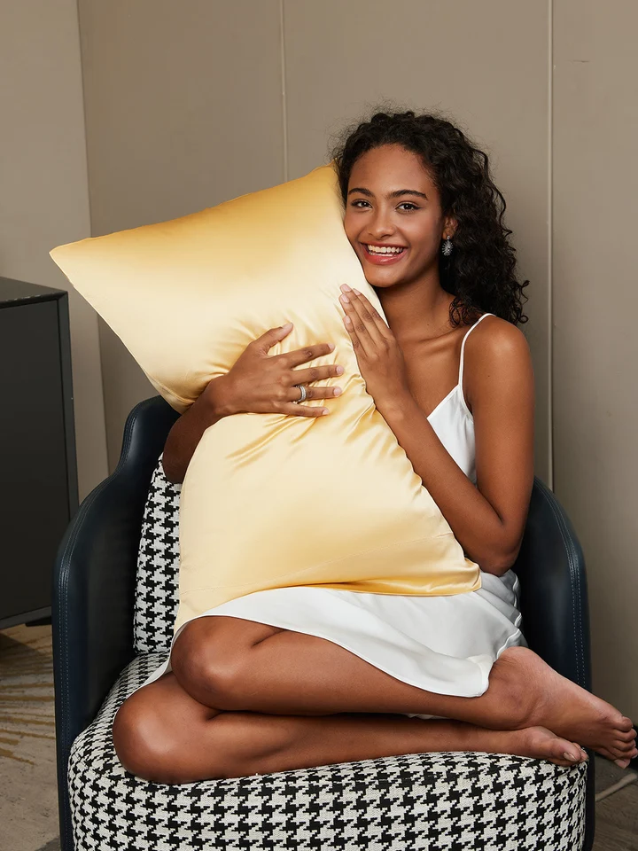 SilkLuxe™ 22Momme 100% Mulberry Silk Pillowcase - Envelope Closure