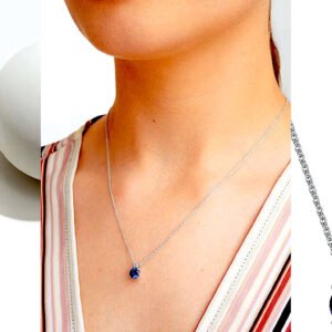 Lab Grown Diamond Two Stone Necklace