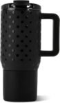 HydroJug Coffee Traveler 20oz Ceramic-Lined Mug with Handle, Noire Satin