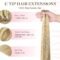 U Tip Hair Extensions, Hot Fusion Pre-Bonded Keratin 22inch 50g 50S